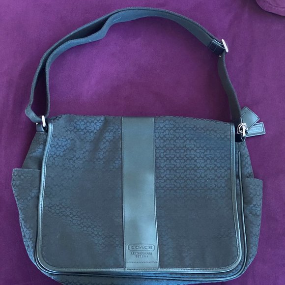 Hudson Signature Commuter Large F0785-f77004 Black/Black Canvas and Leather - Picture 2 of 11